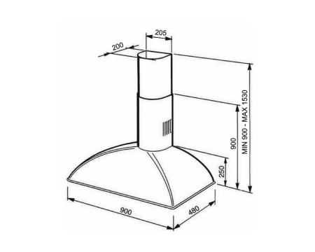 Вытяжка SMEG KS89AOE