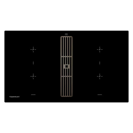 Индукционная варочная панель с вытяжкой Kuppersbusch KMI 9850.0 SR Black Chrome