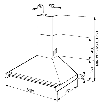 Вытяжка SMEG KD120HXE