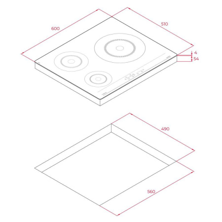 Индукционная варочная панель Teka IBC 63900 TTC BLACK
