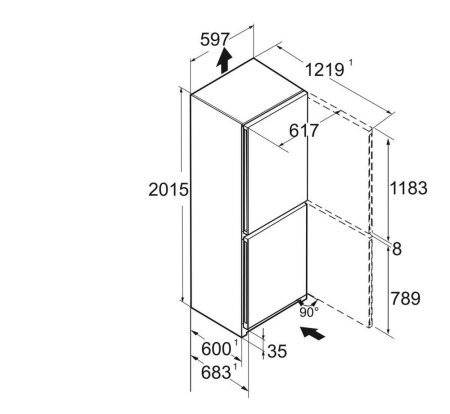 Холодильник комбинированный Liebherr CNgwc 5723-22 001