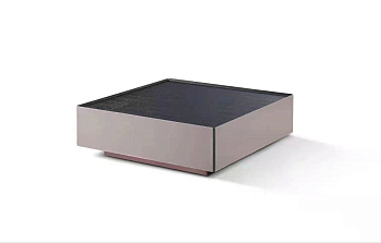 Столик журнальный с мраморной поверхностью и элементами из кожи, LNCT613_2