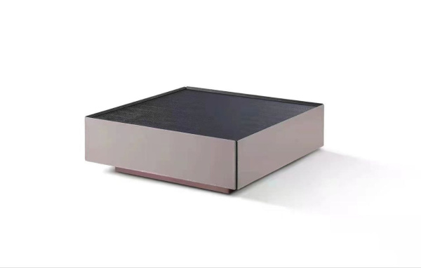 Столик журнальный с мраморной поверхностью и элементами из кожи, LNCT613_2