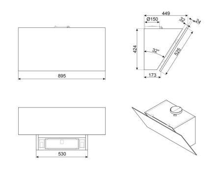 Вытяжка SMEG KV394N
