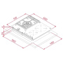 Газовая варочная панель Teka HYBRID JZC 63312 ABN BLACK