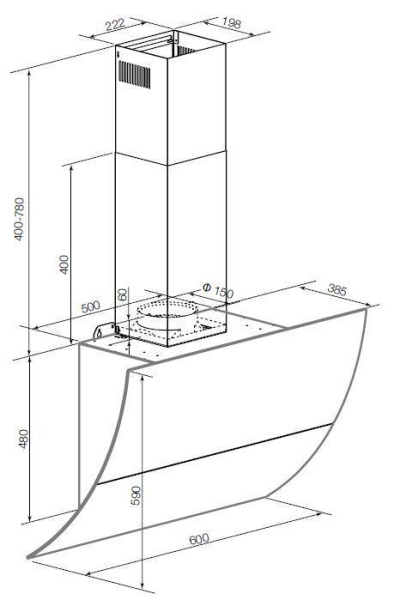 Вытяжка Graude DH 60.3 GE