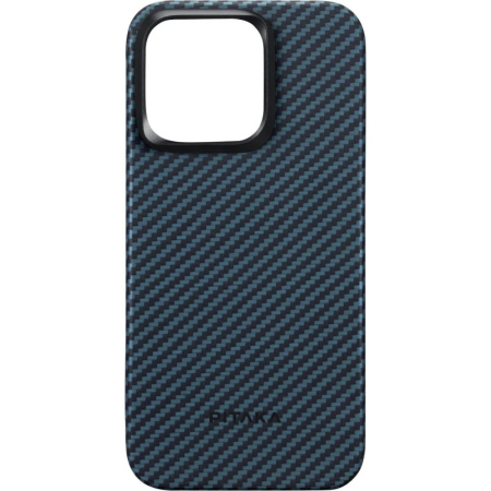 Чехол для телефона PITAKA MagEZ Case 4 для iPhone 15 KI1508, Black/Blue Twill