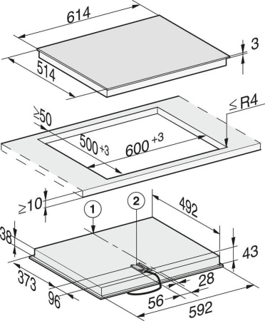 Электрическая варочная панель Miele KM 6521 FR