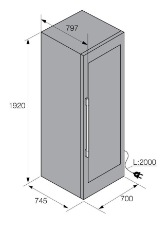 Винный шкаф Asko WCN 311942 G