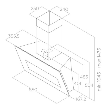 Вытяжка Elica BLOOM BL/A/85