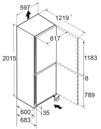 Холодильник комбинированный Liebherr CNgbc 5723-22 001