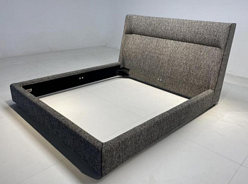 Кровать с обивкой из ткани, LN6212_2