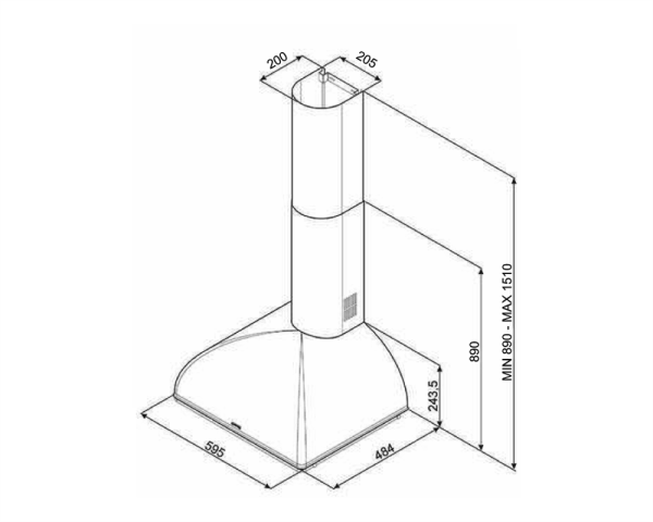 Вытяжка SMEG KS59AOE2