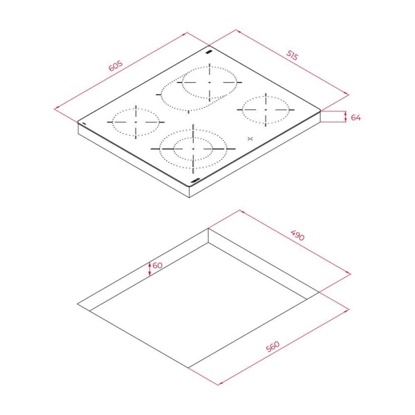 Электрическая варочная панель Teka TTB 64320 TTC BLACK