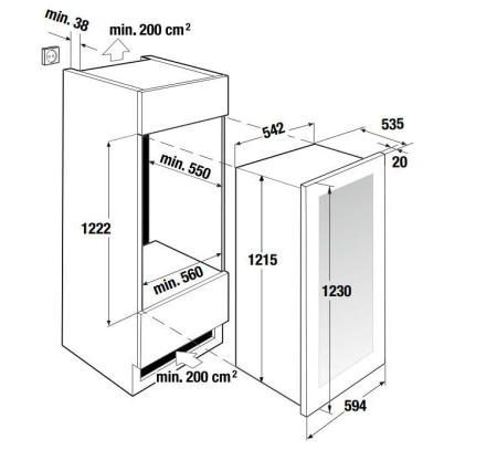 Винный шкаф Kuppersbusch FWK 4800.0 S5
