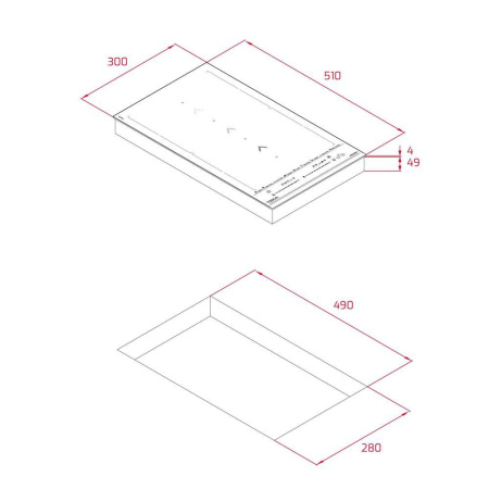 Индукционная варочная панель Combi Teka IZS 34700 MST BLACK