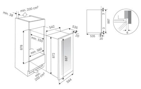 Винный шкаф Kuppersbusch FWK 2852.0 S