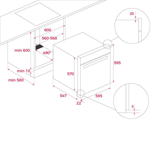 Духовой шкаф - пароварка Teka STEAMCHEF HLB 8550 SC NIGHT RIVER BLACK