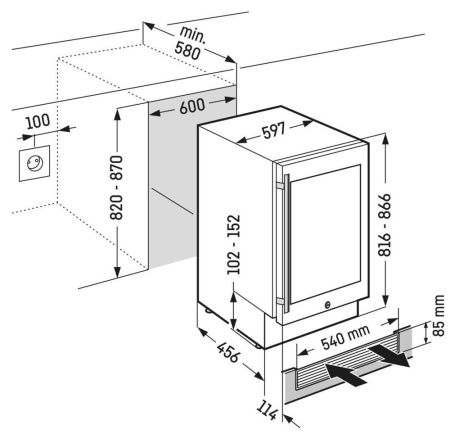 Винный шкаф Liebherr UWKes 1752-26 001