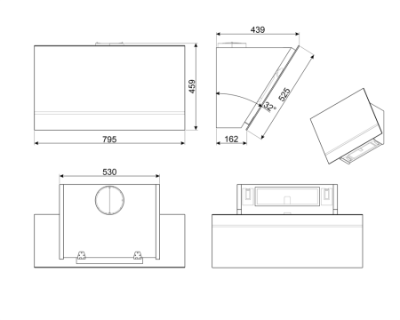 Вытяжка SMEG KV28N