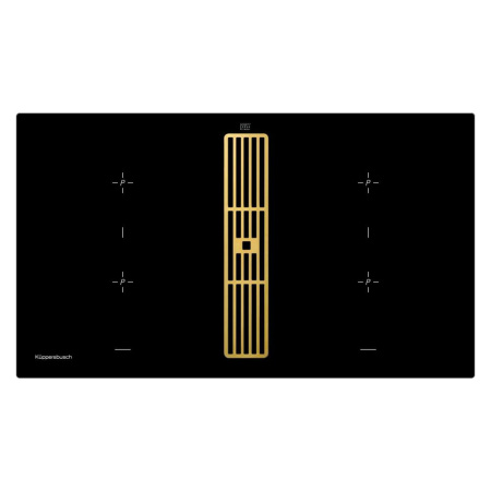 Индукционная варочная панель с вытяжкой Kuppersbusch KMI 9850.0 SR Gold