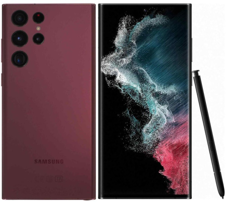 Смартфон Samsung S22 Ultra 8/128 ГБ, SM-S908B, Burgundy, EU