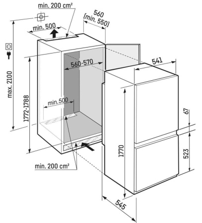 Холодильник комбинированный Liebherr ICBSd 5122-22 001