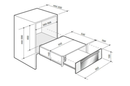 Подогреватель посуды De Dietrich DWD7400B