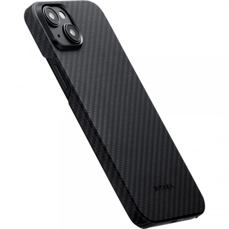 Чехол для телефона PITAKA MagEZ Case 4 для iPhone 15 Plus KI1501M, Black/Grey Twill