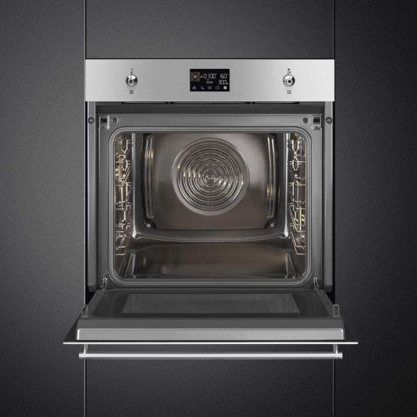 Духовой шкаф с СВЧ SMEG SO6302M2X
