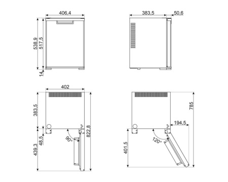 Холодильная камера SMEG MTE40