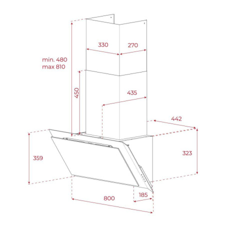 Вытяжка Teka DVI 88-G1 EOS MATT BLACK