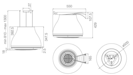 Вытяжка Elica SHINING RUST/F/50