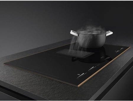 Индукционная варочная панель с вытяжкой SMEG HOBD682R1