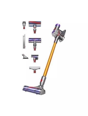Ручной аккумуляторный пылесос Dyson V8 SV25 Absolute, Yellow/Nickel
