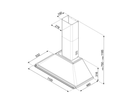 Вытяжка SMEG KT110PE