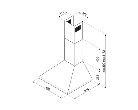 Вытяжка SMEG KSED95COA