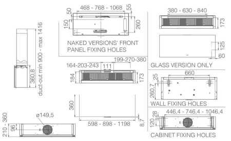 Вытяжка Elica RULES NAKED/F/90