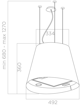 Вытяжка Elica JUNO URBAN ZINC/F/50