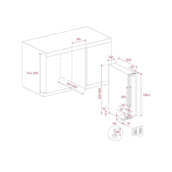 Винный шкаф Teka RVU 10008