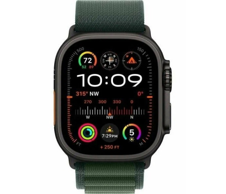 Смарт-часы Apple Watch Ultra 2 Black Titan / Dark Green, Alpin Loop, S