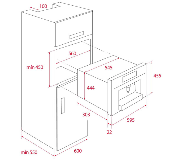 Кофемашина зерновая Teka CLC 835 MC WHITE-SS