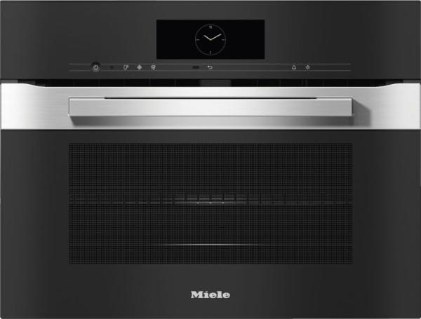 Духовой шкаф компактный с СВЧ Miele H7840BM CLST сталь